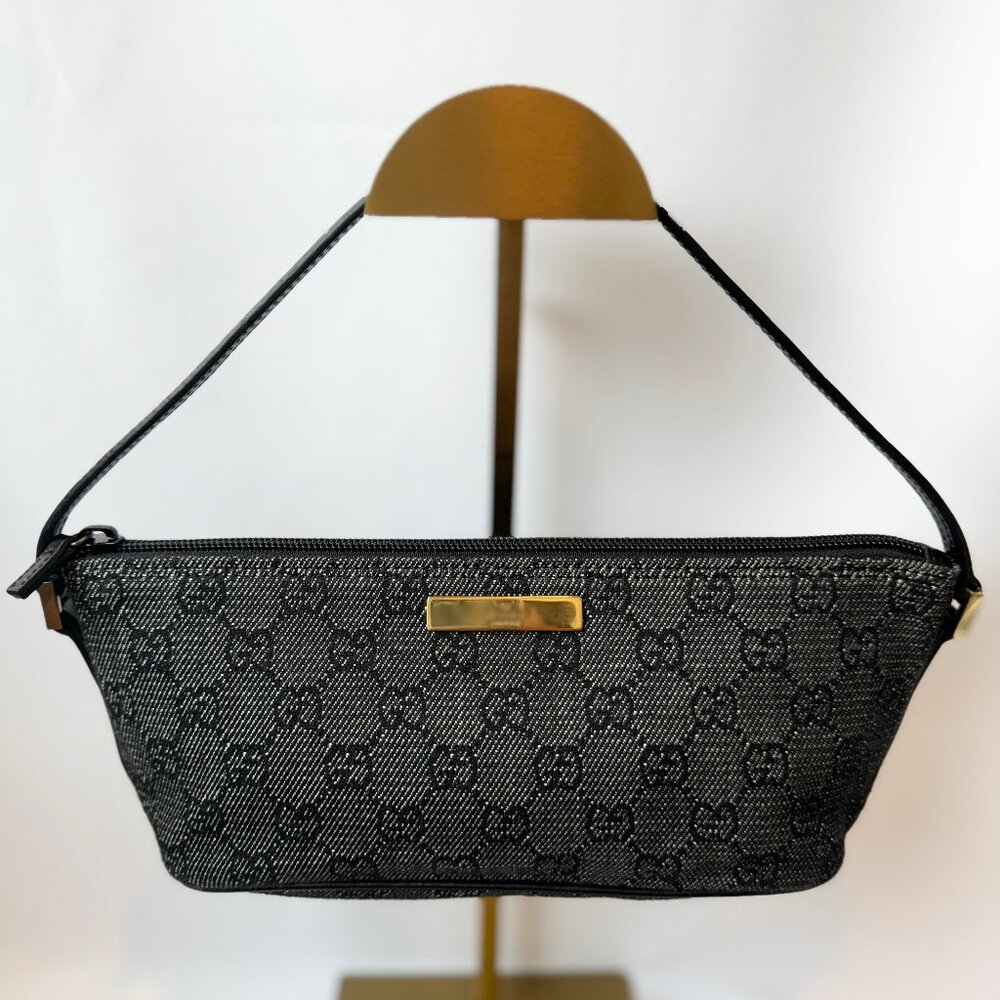Vintage Gucci Monogram “ BOAT” Pochette Bag